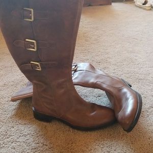 Knee high riding boots